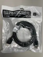 W Box Technologies 0E-HDMI06 6 FT HIGH SPEED HDMI® CABLE WITH ETHERNET New