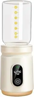 Snblzhef Portable 4500mAh Baby Bottle Warmer with Fast Heating Leak-Proof Design, 4 Temp Settings Safety Milk Warmer for Baby