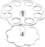 8 Holes Ice Cream Cone Holder Stand,Waffle Cupcake Sugar Cone Holder Stand,Acrylic Ice Cream Cone Holder Stand,for Weddings,Birthday Parties