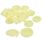 60Pcs 35mm(1 3/8") Dia Plastic Concealed Hinge Hole Cover Hole Plugs, Yellow