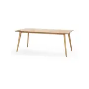 Bruno Rectangular 180cm Natural Ash Wood Dining Table