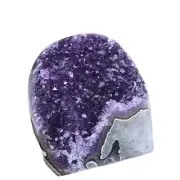 400-500g Natural Amethyst Crystal Cluster Quartz Cave Geode Gemstone Cut Base