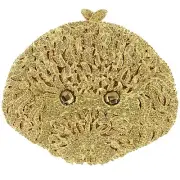 WOMEN'S Luxury Evening Bag HARD SHELL Crystal-Embellished Poodle's Evening Clutc