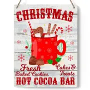 Rustic Christmas Decorative Sign Wooden Wall Hanging Table Centerpiece