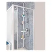 Bathroom / shower 4 shelf adjustable Bathroom pole x 2