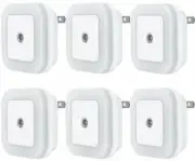 LED Night Light, Plug-in, (6 Pack) Super Smart Dusk to Dawn Sensor