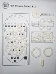 1957 Bally Show Time Bingo Machine Rubber Ring Kit - White Rings!