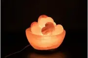 Crystal Wonderland Salt Lamp Heart Shape FireBowl Himalayan Natural