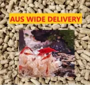 Shrimp Snow Flake Food Snack Flake Pellets fish Soy Soya Hull husk 100 Grams