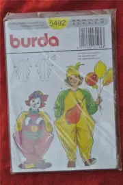 #5492 BURDA Sewing PATTERN Draped ONEZEE Size 2-10years NEW-UNUSED-UNCUT