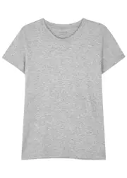 Vince Essential Pima Cotton T-shirt - Grey - XL (UK 16 / XL) XL (UK 16 / XL)