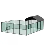 XL Galvanized Metal Chicken Coop Walk-In Cage