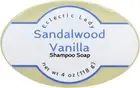 Sandalwood Vanilla Shampoo Soap Bar By Eclectic Lady, 4 oz Bar