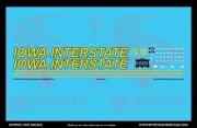 HO Scale Iowa Interstate 516 Locomotive Decal Set