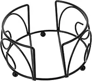 ROMISBABA 1Pc Minimalist Metal Coaster Holder Rack Simple Placemat Organizer for Home Office Cafe and Restaurant Keeps Coasters Tidy and Organized for Space Saving and Easy Access