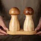 Wood Pepper Mill Bottle with Base Salt Grinding Bottle Spice