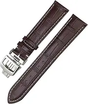 [VEVEL] Genuine Leather 19mm 20mm 21mm 22mm Watchband For Jaeger LeCoultre Master Moonphase Black Blue Brown Green Cowhide Watch Strap