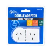 The Brute Power Co Flat Right Double Adapter with Surge Protection [BPDASPR]