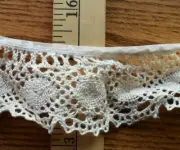 TAN CLUNY LACE TRIM 2 INCHES WIDE x 3 1/4 YARDS