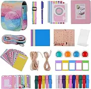 [Generic] 12-in-1 Instant Camera Accessories Bundle Kit Replacement for 11 with Camera Bag/Camera Strap/P Album/P Clips/P Frame/Hanging String/S ers/Pen/Filters