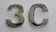 Apartment Number 3C Sign/Mailbox Number Sign, . (Silver,3D, )-REF24-1027