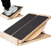 Calf Slant Board - Wooden Slant Board | Incline Board And Calf Stretcher | Slant Board Calf Stretcher| Non-slip Squats Slant Board | Adjustable Calf Stretcher For Exercise Ankle & Foot Stretching