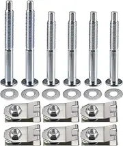 X AUTOHAUX Truck Bed Mounting Hardware Kit with Mount Bolt Retainer Clip Replacement for Ford for Ranger 1983-2011 for Mazda B2300 B2500