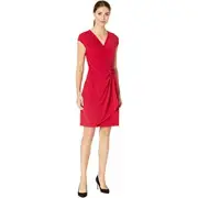 Tommy Bahama Women's Carmela Faux Wrap Dress, Amaranth, S