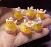Set Of 6 Micro Mini Fairies Rubber Ducks. Teeny Tiny Duckies Oriental Trd