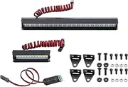 RC Double Row LED Light Bar Simulation Universal Long Short Car Lights Super Bright Durable Aluminum Alloy for SCX10 90046 Remote Control Car Accessories