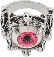 [NAMOARLY] Evil Eye Gothic Ring for Halloween Titanium Eye Ring Unique Biker Punk Fashion