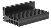 4x ABL Components HEATSINKS 75x50x28mm 3.7°C/W Clip-On BLACK *UK Brand