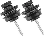 Kisangel 2pcs Guitar Strap Locks Metal Guitar Lock Basses Durable Easy to Install Secure Fit for Enhanced Stability