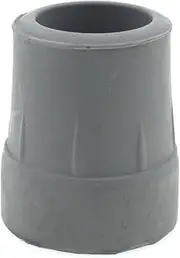 Qty: 4x 25mm Heavy Duty Rubber Ferrules Tips For Walking Sticks Crutches Zimmer Frames - Grey - By Lifeswonderful