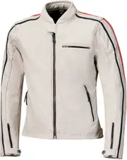 Held Brixham, leather jacket , color: Light Grey/Red , size: 62