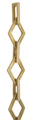B&P Lamp Unfinish Brass, Large Gothic Style Chain, Ft.