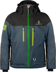 SCOTT Snow Flex Dryo Snowmobile Jacket, black-blue, Size S for Men Black Blue