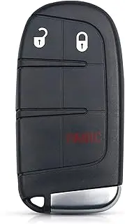 FLJKCT Car Key Shell 2/3/4/5 Buttons Remote Smart Key Shell,for Dodge Ram 1500 Journey Charger Dart Challenger Durango