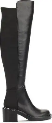 DKNY Women's Dina-OTK Boot Knee High 8.5, Black