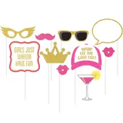 Girls Night Out Photo Booth Props 10 Pack