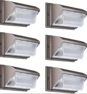 LEDMO LED Wall Pack Light with Photocell,120W Dusk to Dawn Outdoor Commercial...