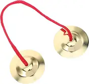 HYTROVE Bright Cymbals for Boys and Girls Rhythm Music Instrument Toys Small Hand Cymbals Set Safe Metal Craft for Preschoolers