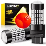 3157 AUXITO 4157 102-SMD 4057 LED Red Turn Signal Blinker Corner Light Bulbs Y (for: Peugeot)