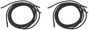 Stretch Elastic Dress Shoelaces, 2-Pack Black, 70 cm by More of Me to Love