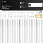 306” Cord Cover Wall Cable Hider - 18X (L17 W0.95 H0.5) - White