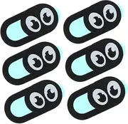 BRIGHTFUFU 6 PCS Ultra Thin Cover for Tablet and Laptop Privacy Protection Slide Durable Material Slide Operation Essential Webcam Shield for Computer Use
