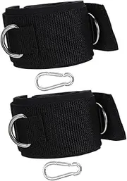 2Pcs Nylon Thigh Straps for Leg Fitness Workout Bands for Home Gym for Leg Extensions Curls and Resistance Training Agility and Shape Calves Hips