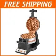 Easy-Clean Double Belgian Waffle Maker with Removable Drip Tray & Measuring Cup