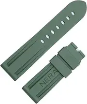 [HKIDKK] Fluorine Rubber 22mm 24mm Watch Band Silicone Watchband For Panerai Watch Strap