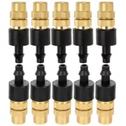 10 Pcs Atomized Copper Nozzle Atomizing Irrigation System Water Hose Sprayer